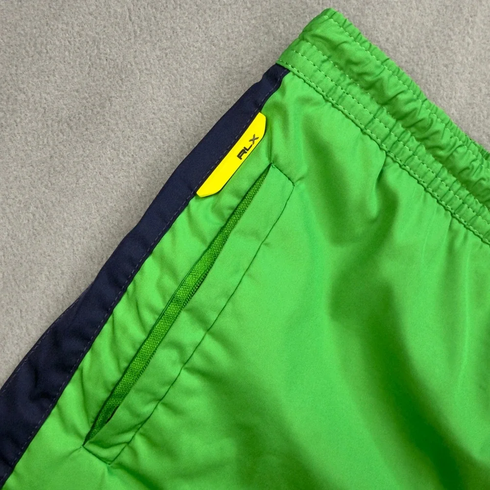 RLX Ralph Lauren Mens XXL Green Navy Blue Optimum Performance Swim Shorts Trunks
